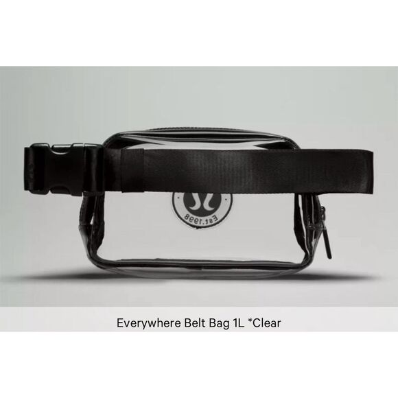 Lululemon Clear‎ Anywhere  Belt Bag 1L Unisex Adjustable Strap Event Ready NWT - Picture 8 of 8